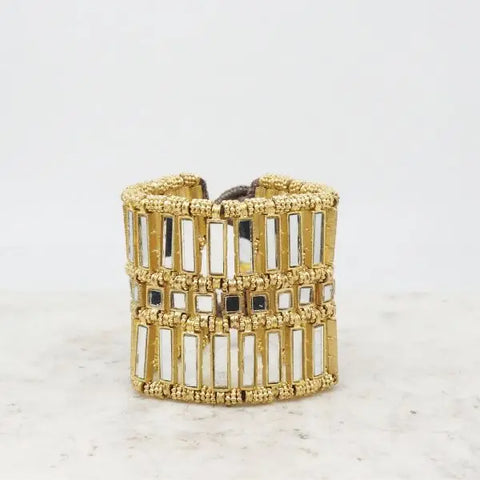 Image of Mirrored Brass Bracelet Double