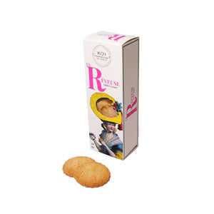 Plain shortbread biscuits made with pure fresh butter - "La Rêveuse" 125g box