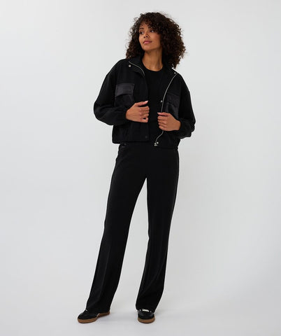 Image of Cardigan Bomber Modal- Black