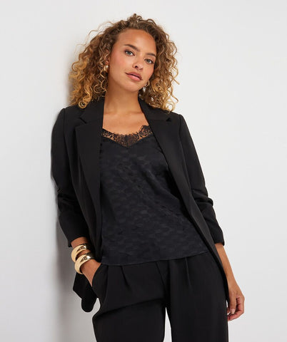 Image of Blazer 3/4 sleeve- Black