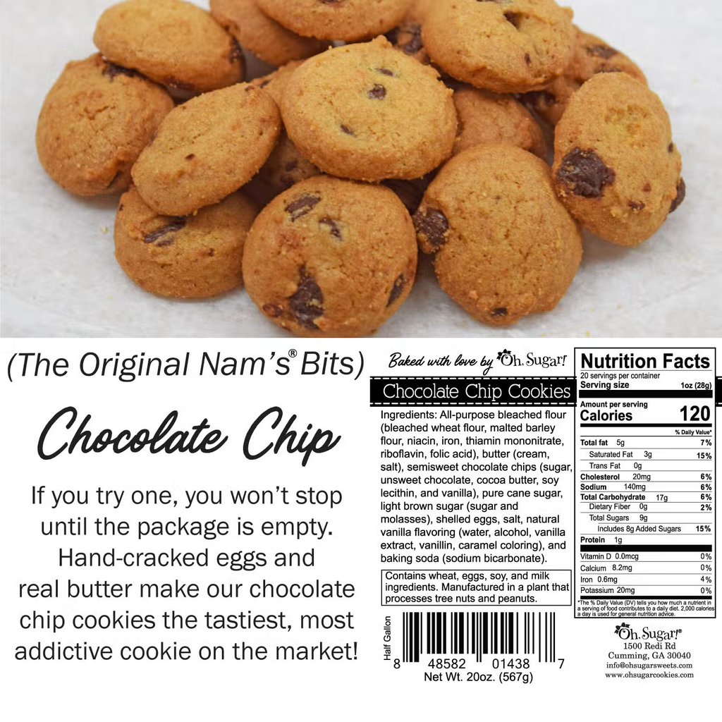 Chocolate Chip Cookies, 40 oz Gallon Jar
