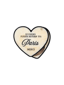 Hand-Painted Please Return To City Compact Mirror | Eco-Friendly