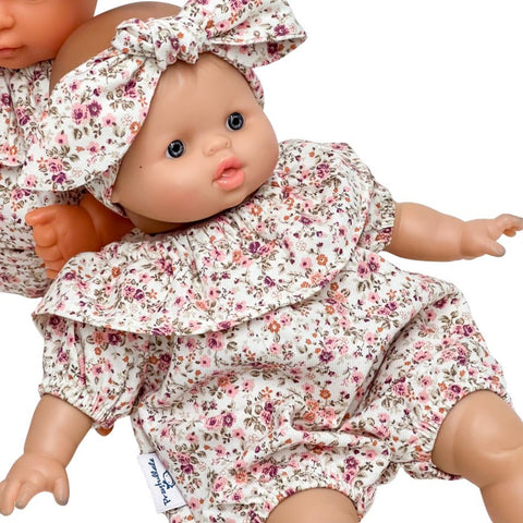 Pink Floral Romper (Soft Body)