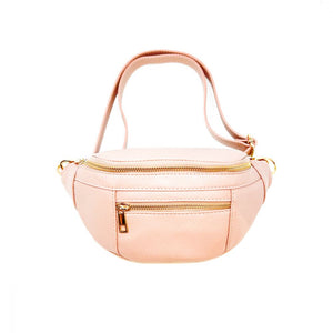 Leather Fanny Pack - Nude