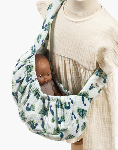 Image of Baby Peacock hammock doll holder
