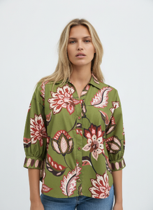 Elsa Olive Florals Blouse