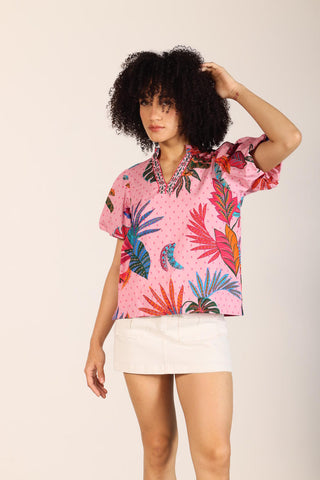 Faye Banana Baroque Blouse
