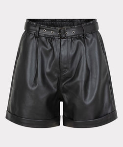 Faux Leather Black Shorts SALE