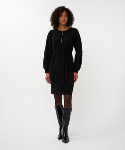 Black Modal Embroidery Dress