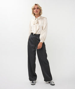 Bow Rhinestone Blouse