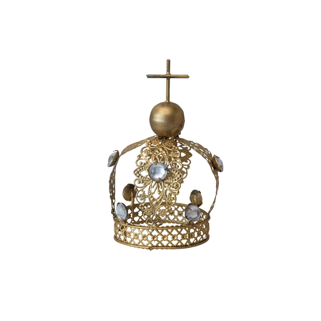 Metal & Acrylic Jeweled Crown