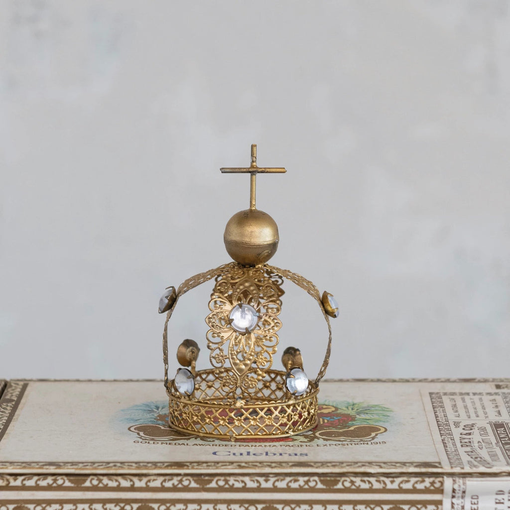 Metal & Acrylic Jeweled Crown