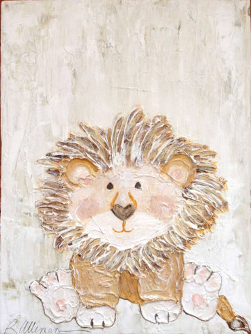Baby Lion 9x12 Hand Painted Artwork - Relish New Orleans 