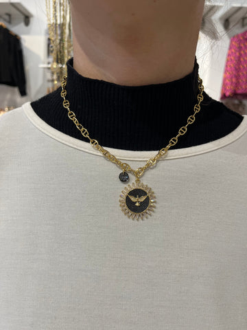 Bird Medallion Necklace