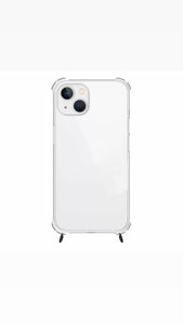 iPhone 13/14 Mini Transparent shockproof case with transparent silicone rings