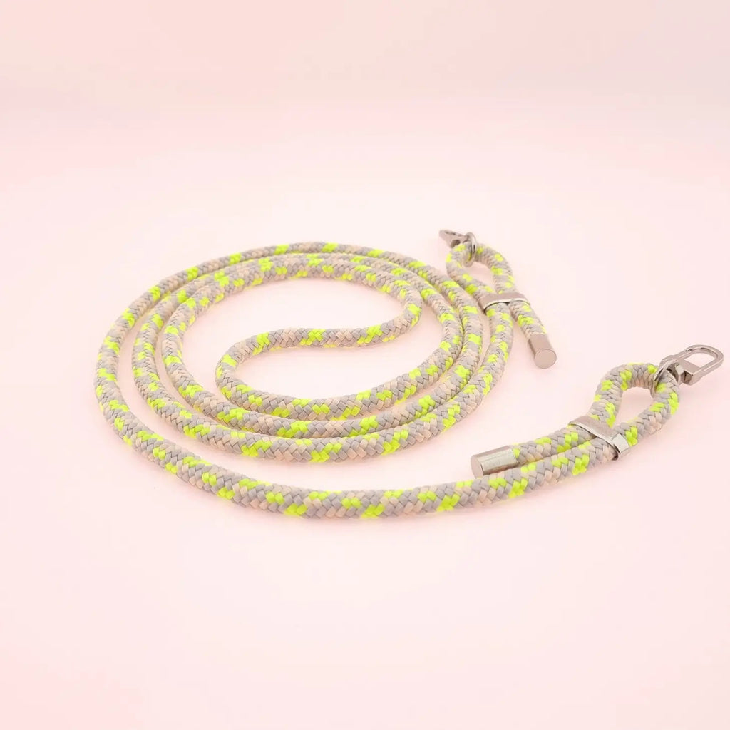 Neon snap mobile phone chain silver
