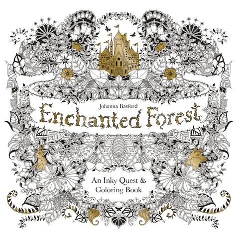Image of Enchanted Forest: An Inky Quest and Coloring book SALE
