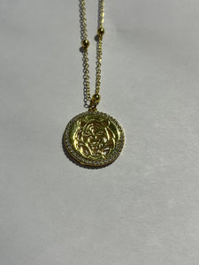 Leopard Medallion Necklace