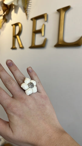 Image of White Flower Ring