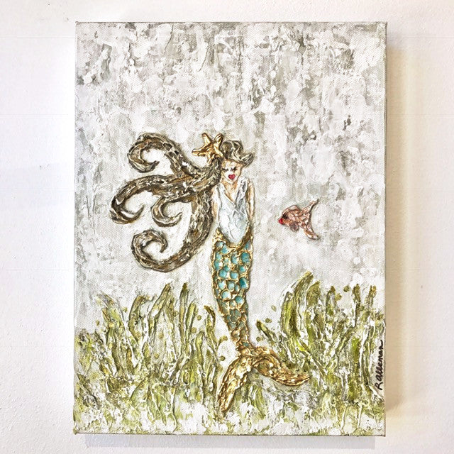 Mermaid  9x12 Hand Painted Artwork