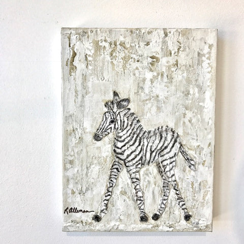 Zebra 9x12 Hand Painted Artwork