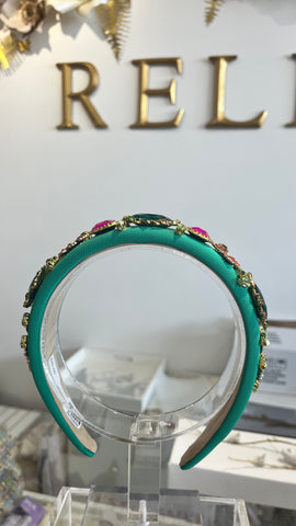 Image of Jeweled Green Headband