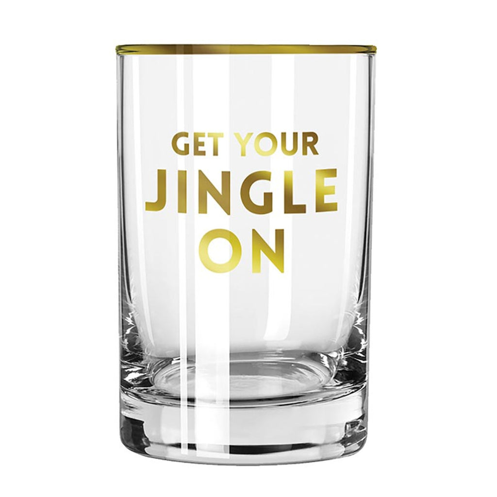 "Get Your Jingle On" Rocks Glass