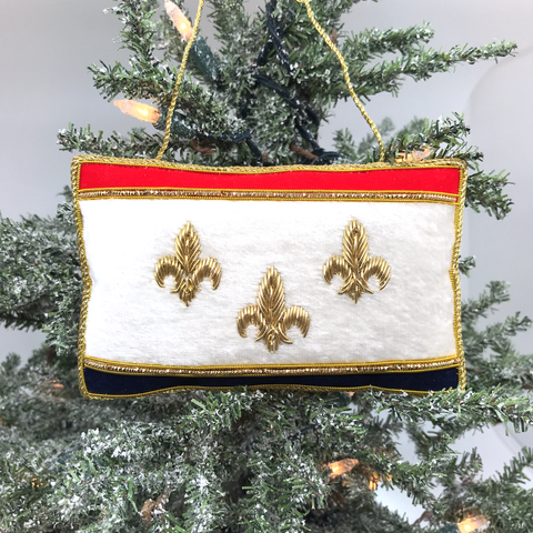 Image of New Orleans Flag Ornament- Limited Edition