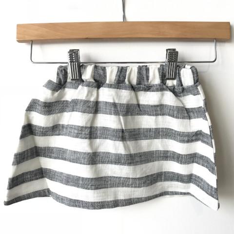 Grey Linen Skirt