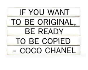 Coco Quote Set of 5 Decorative Books