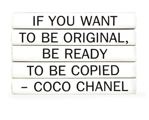 Image of Coco Quote Set of 5 Decorative Books