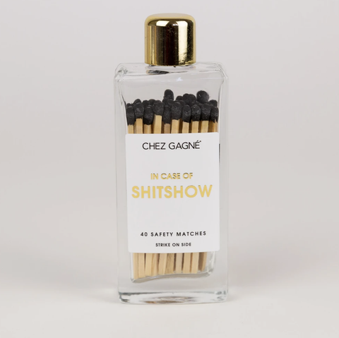 Image of In Case of Shitshow Glass Bottle Matches