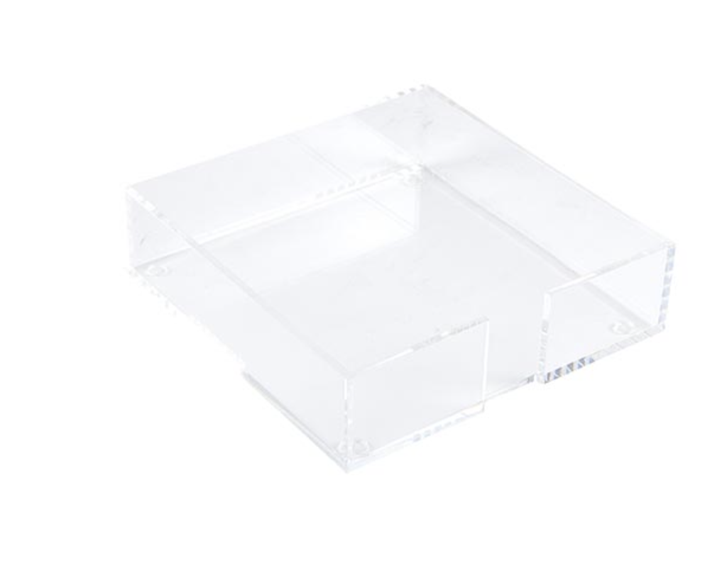 MARKET ESSENTIAL- Square Notepaper in Acrylic Tray