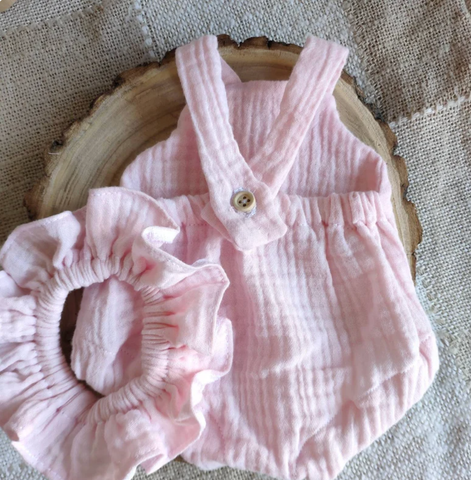 Image of Romper with Ruffle Collar