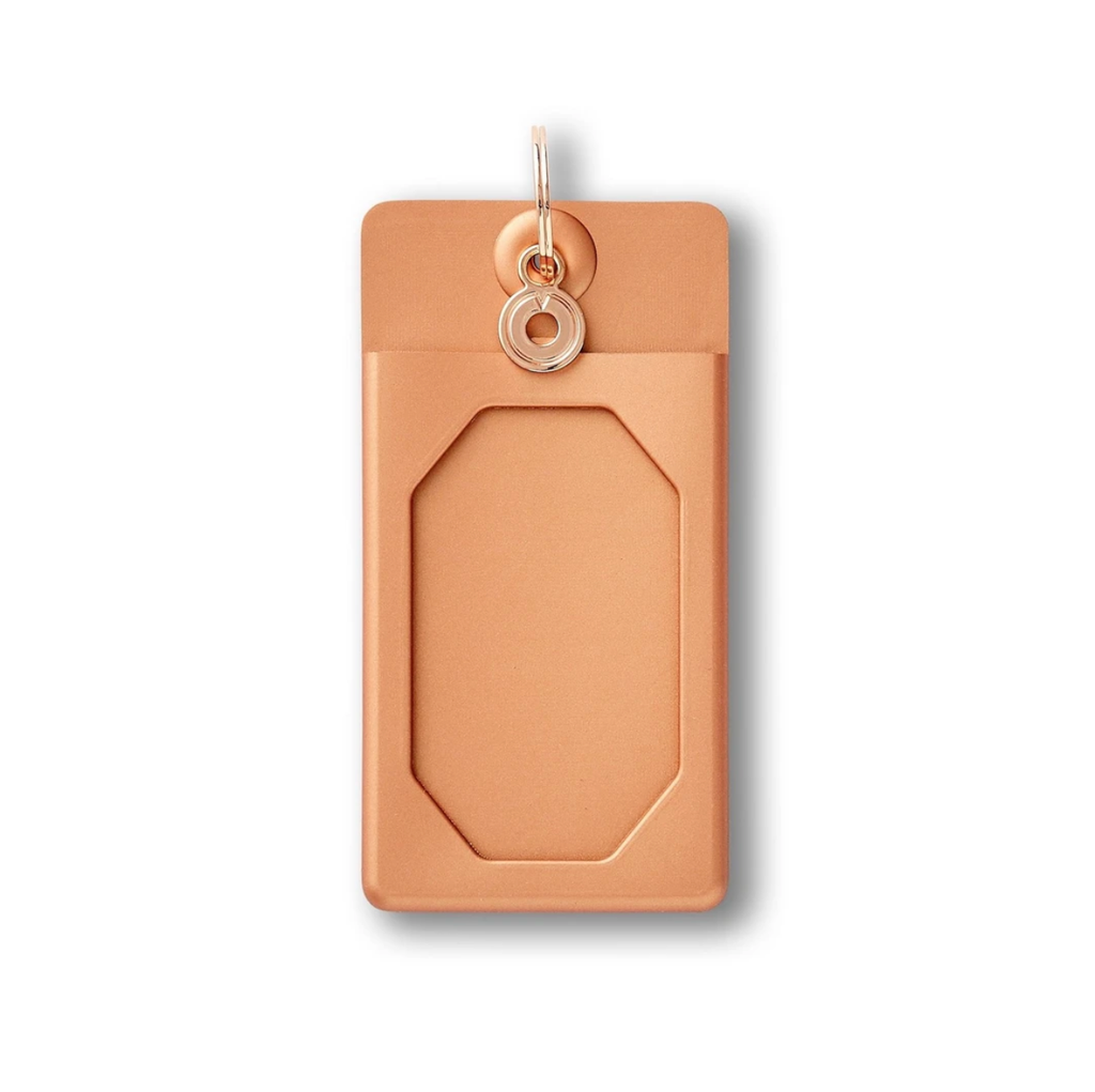 Rose Gold Silicone ID Case