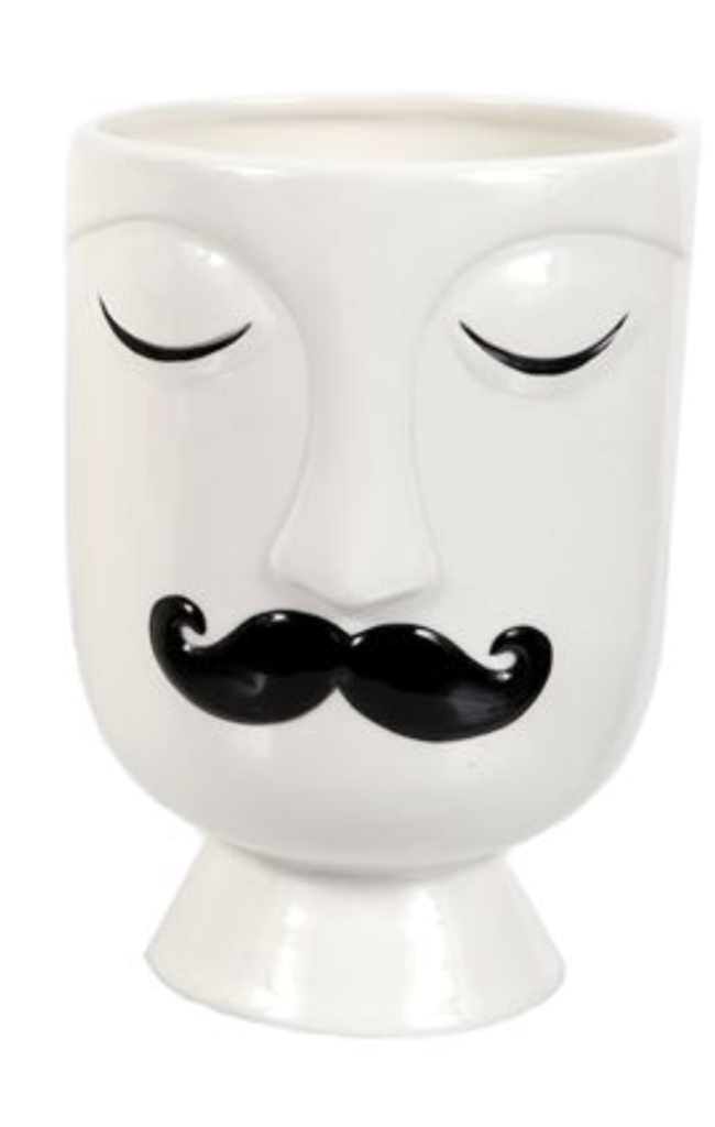Mustache/ Lips Vase (Small)