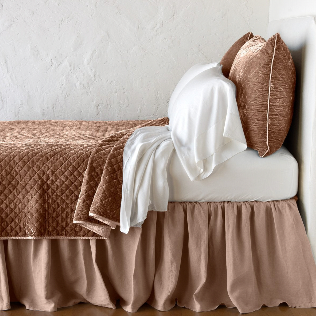 Silk Velvet Quilted Coverlet – Bella Notte Linens