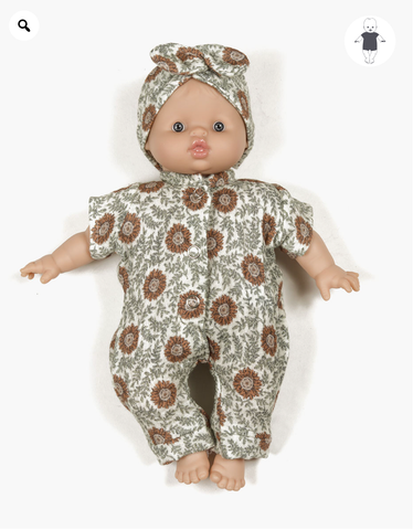 Image of Clothes for Dolls- jumpsuit and headband (Daisy)