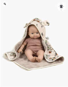 Babies Collection - Bath cape with poetic cotton ears