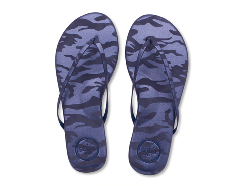 Indie Metallic Blue Camo Sandal