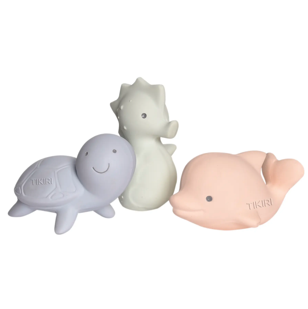 Marshmallow Ocean Animals Teether, Rattle & Bath Toys