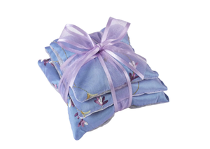 Sachet Trio 5" Square - Lavender Embroidered