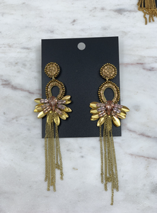 Rose Tassel Earring