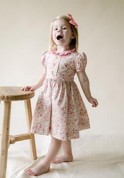 Image of Elle Harvest Floral Button Dress
