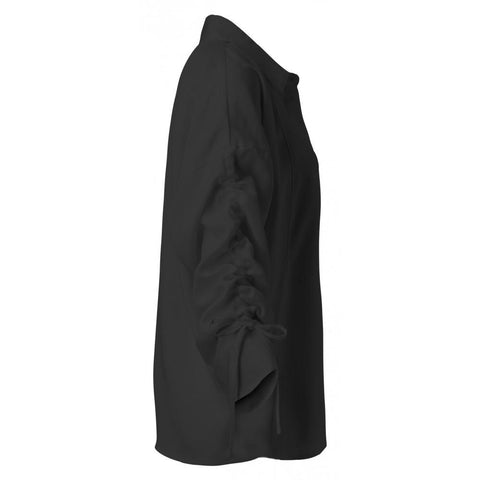 Image of Blouse with Drawstring Sleeves