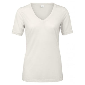 Fine Knit Jersey V-Neck
