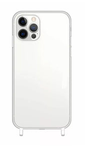 Transparent shockproof iPhone 12 Pro Max case with silicone rings
