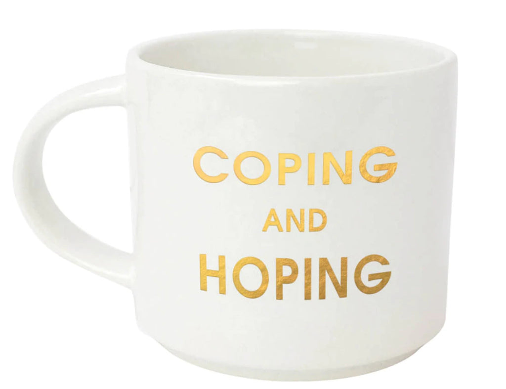 Coping and hoping coffee mug