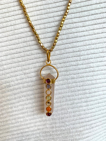 Image of Pink Gemstone Necklace