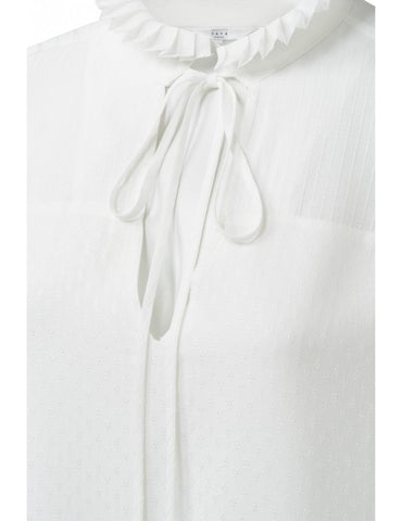 Image of Jacquard Blouse with Tie